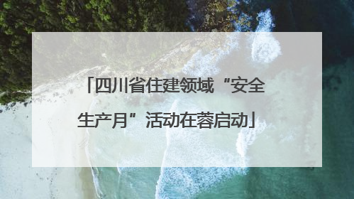 四川省住建领域“安全生产月”活动在蓉启动