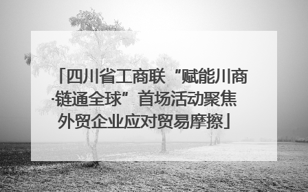 四川省工商联“赋能川商·链通全球”首场活动聚焦外贸企业应对贸易摩擦