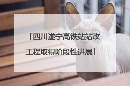 四川遂宁高铁站站改工程取得阶段性进展