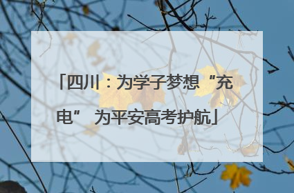 四川：为学子梦想“充电” 为平安高考护航