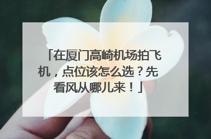 在厦门高崎机场拍飞机，点位该怎么选？先看风从哪儿来！
