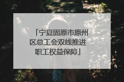 宁夏固原市原州区总工会双线推进职工权益保障