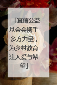 宜信公益基金会携手多方力量，为乡村教育注入爱与希望