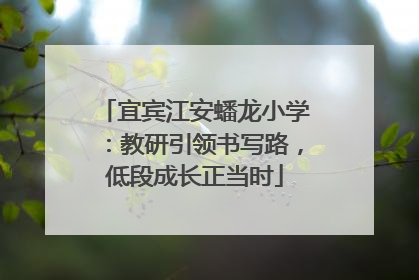 宜宾江安蟠龙小学：教研引领书写路，低段成长正当时