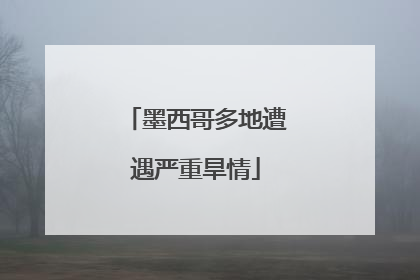 墨西哥多地遭遇严重旱情