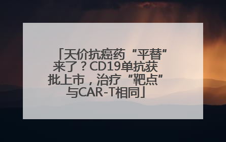 天价抗癌药“平替”来了？CD19单抗获批上市，治疗“靶点”与CAR-T相同
