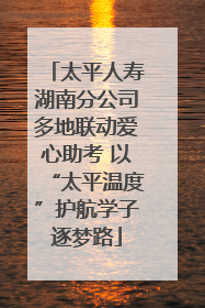 太平人寿湖南分公司多地联动爱心助考 以“太平温度”护航学子逐梦路