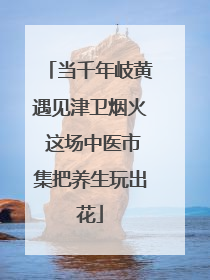 当千年岐黄遇见津卫烟火 这场中医市集把养生玩出花