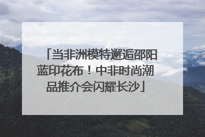 当非洲模特邂逅邵阳蓝印花布！中非时尚潮品推介会闪耀长沙