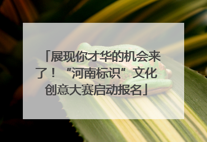 展现你才华的机会来了！“河南标识”文化创意大赛启动报名