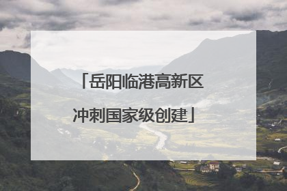 岳阳临港高新区冲刺国家级创建