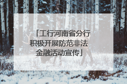 工行河南省分行积极开展防范非法金融活动宣传