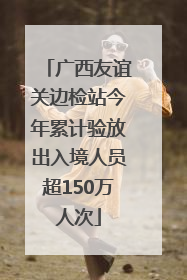 广西友谊关边检站今年累计验放出入境人员超150万人次