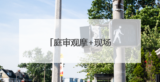庭审观摩+现场普法 让法治教育更“直观”