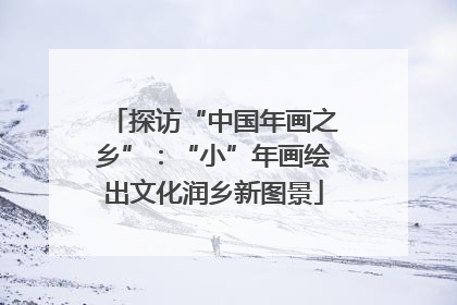 探访“中国年画之乡”：“小”年画绘出文化润乡新图景