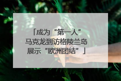 成为“第一人” 马克龙到访格陵兰岛展示“欧洲团结”