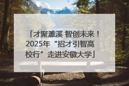 才聚濉溪 智创未来！2025年“招才引智高校行”走进安徽大学