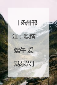 扬州邗江：粽情端午 爱满东兴
