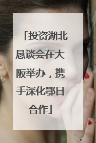 投资湖北恳谈会在大阪举办，携手深化鄂日合作