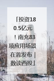 投资180.5亿元！南充83项应用场景在蓉发布｜数读西投
