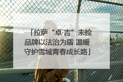 拉萨“卓·吉”未检品牌以法治为盾 温暖守护雪域青春成长路