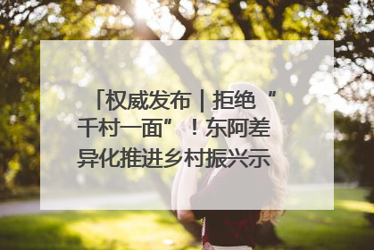权威发布｜拒绝“千村一面”！东阿差异化推进乡村振兴示范片区建设
