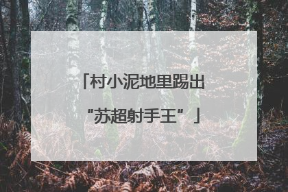 村小泥地里踢出“苏超射手王”