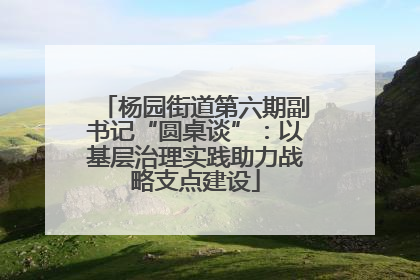 杨园街道第六期副书记“圆桌谈”：以基层治理实践助力战略支点建设
