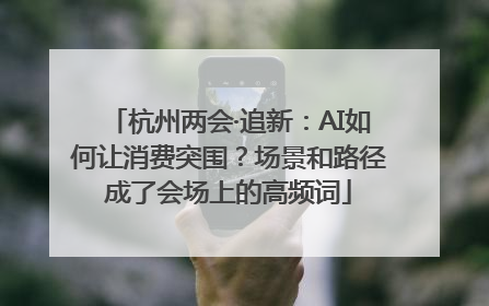杭州两会·追新：AI如何让消费突围？场景和路径成了会场上的高频词