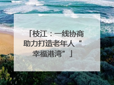枝江：一线协商助力打造老年人“幸福港湾”