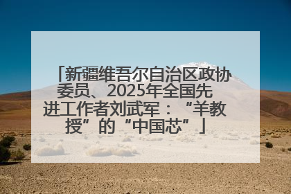 新疆维吾尔自治区政协委员、2025年全国先进工作者刘武军：“羊教授”的“中国芯”