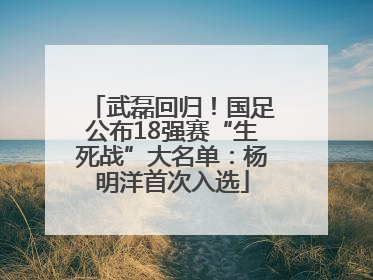 武磊回归！国足公布18强赛“生死战”大名单：杨明洋首次入选