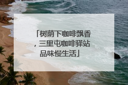 树荫下咖啡飘香，三里屯咖啡驿站品味慢生活