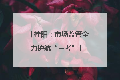 桂阳：市场监管全力护航“三考”