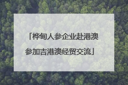 桦甸人参企业赴港澳参加吉港澳经贸交流