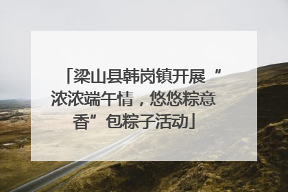 梁山县韩岗镇开展“浓浓端午情，悠悠粽意香”包粽子活动