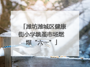潍坊潍城区健康街小学跳蚤市场燃爆“六一”