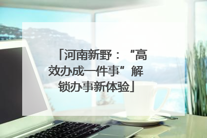 河南新野：“高效办成一件事”解锁办事新体验