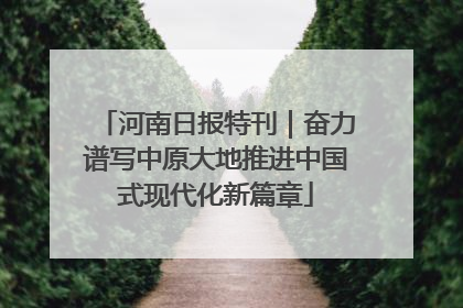 河南日报特刊｜奋力谱写中原大地推进中国式现代化新篇章