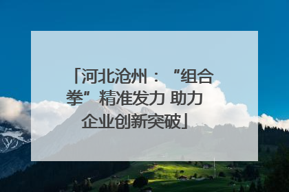 河北沧州：“组合拳”精准发力 助力企业创新突破