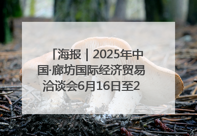 海报｜2025年中国·廊坊国际经济贸易洽谈会6月16日至20日在廊坊召开