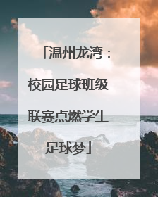 温州龙湾：校园足球班级联赛点燃学生足球梦