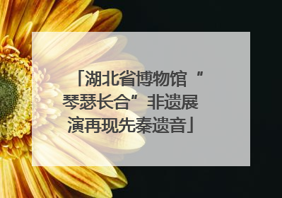 湖北省博物馆“琴瑟长合”非遗展演再现先秦遗音