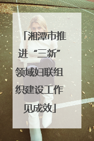 湘潭市推进“三新”领域妇联组织建设工作见成效