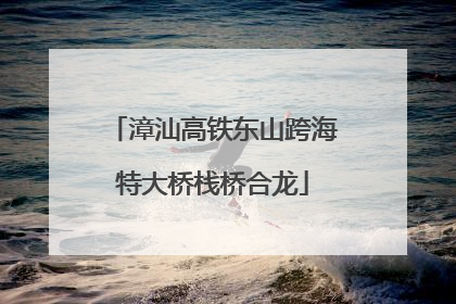 漳汕高铁东山跨海特大桥栈桥合龙