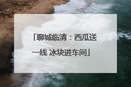 聊城临清：西瓜送一线 冰块进车间