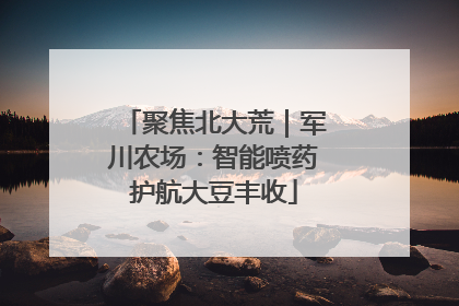 聚焦北大荒｜军川农场：智能喷药护航大豆丰收