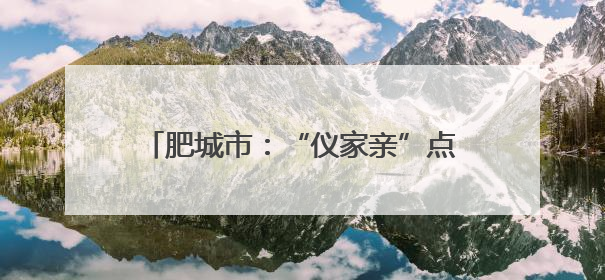 肥城市：“仪家亲”点亮基层治理万家灯火