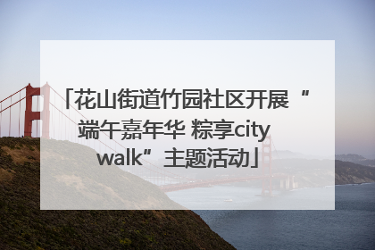 花山街道竹园社区开展“端午嘉年华 粽享city walk”主题活动
