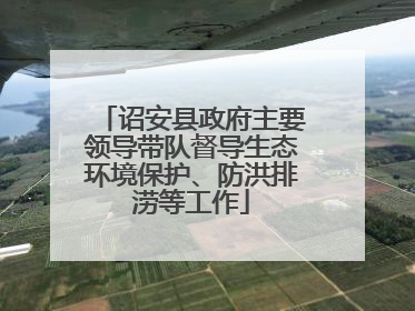 诏安县政府主要领导带队督导生态环境保护、防洪排涝等工作